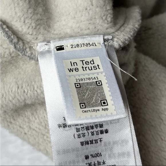 Ted Baker Men Hatton Crew Neck Sweatshirt Sz 3 M Gray Pullover Preppy Minimalist - Picture 10 of 11